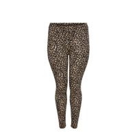 ONLY CARMAKOMA Plus Size legging met luipaardprint beige - thumbnail