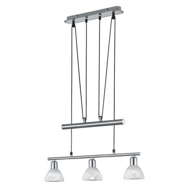 Trio Design hanglampLevisto 3-lichts nikkel - 371010307
