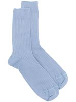 Baserange chaussettes en maille à design nervuré - Bleu