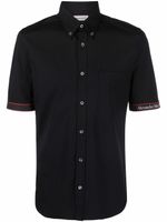 Alexander McQueen chemise à bandes logo - Noir Alexander McQueen chemise à bandes logo - Noir