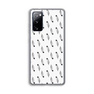 Pluimen: Samsung Galaxy S20 FE / S20 FE 5G Transparant Hoesje