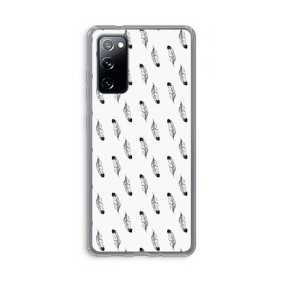 Pluimen: Samsung Galaxy S20 FE / S20 FE 5G Transparant Hoesje