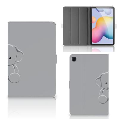 Samsung Galaxy Tab S6 Lite | S6 Lite (2022) Hippe Tablet Hoes Grijs Baby Olifant