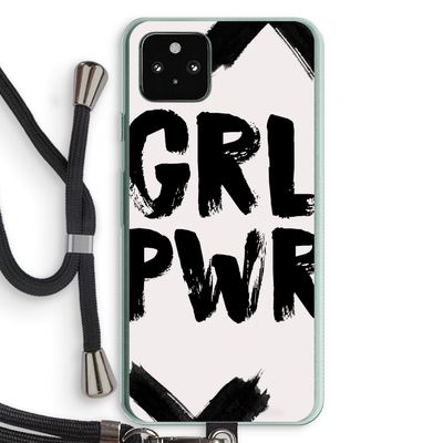 Girl Power #2: Pixel 5a 5G Transparant Hoesje met koord