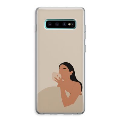 Fresh coffee: Samsung Galaxy S10 Plus Transparant Hoesje