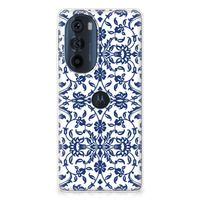 Motorola Edge 30 Pro TPU Case Flower Blue - thumbnail