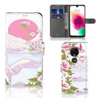 Motorola Moto G7 | G7 Plus | Telefoonhoesje | Met pasjeshouder | Bird Standing