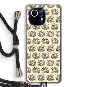 Slapende poes: Xiaomi Mi 11 Transparant Hoesje met koord