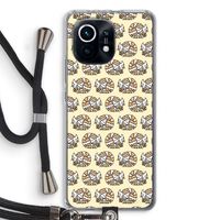 Slapende poes: Xiaomi Mi 11 Transparant Hoesje met koord