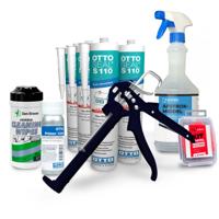 KitXpert Kozijnen en gevel kit pakket - Transparantgrijs C284