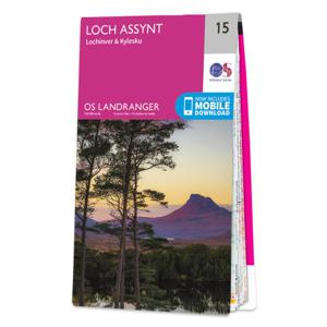 Wandelkaart - Topografische kaart 015 Landranger Loch Assynt, Lochinve