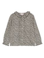 Bonpoint blouse en coton à fleurs - Vert
