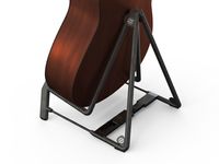 K&M 17580 Heli-2 A-guitar standaard voor akoestische gitaar rood - thumbnail
