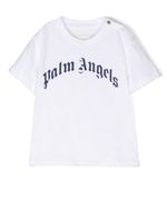 Palm Angels Kids t-shirt en coton à logo imprimé - Blanc - thumbnail