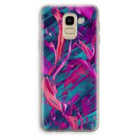 Pink Clouds: Samsung Galaxy J6 (2018) Transparant Hoesje