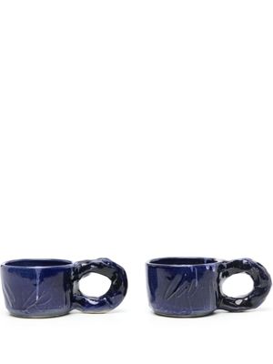 NIKO JUNE lot de deux tasses Studio en céramique - Bleu