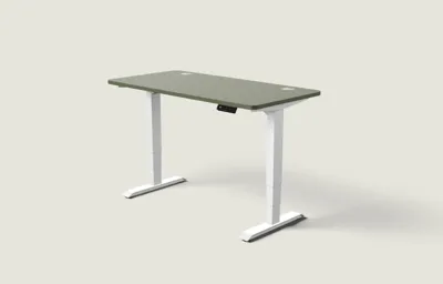 Desktronic HomePro bureau Wit / Olijfgroen / 140x70 cm