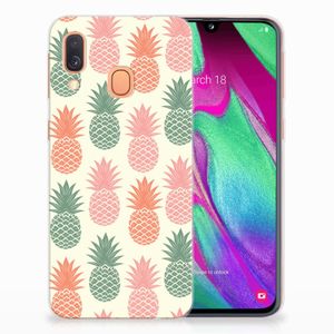 Samsung Galaxy A40 Siliconen Case Ananas