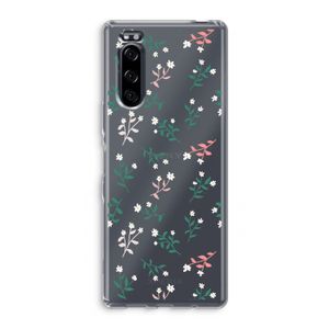 Small white flowers: Sony Xperia 5 Transparant Hoesje