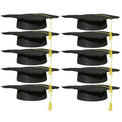 Geslaagd thema hoedje voor kinderen - Set van 20x stuks - verkleed feestartikelen - afstudeer hoedje Geslaagd thema hoedje voor kinderen - Set van 20x stuks - verkleed feestartikelen - afstudeer hoedje
