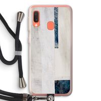 Meet you there: Samsung Galaxy A20e Transparant Hoesje met koord
