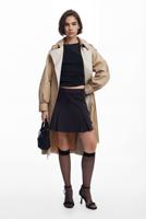 Plissérok met riem - BLACK - M