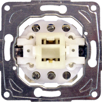 Dubbele Lichtschakelaar (wissel/wissel) voor 2 lampen 5705/6/6