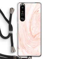 Peach bath: Sony Xperia 1 III Transparant Hoesje met koord