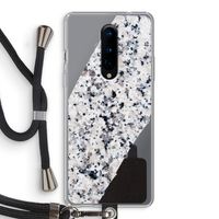 Gespikkelde marmer: OnePlus 8 Transparant Hoesje met koord