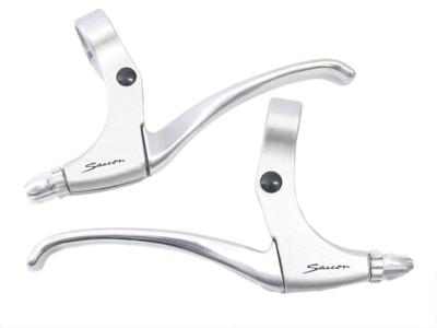 Remgreepset Saccon voor rollerbrake - 4 vingers - satin / zilver