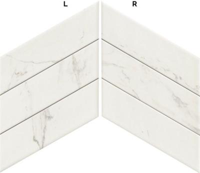 Diamond Calacatta Chevron (L-R) 40x70 | Geschikt voor vloerverwarming