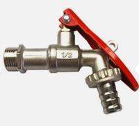 Kirchhoff Messing kogelkraan, vernikkeld, 1/2"ET x 3/4"ET x 1/2" mondstuk, afsluitbaar - 986188155