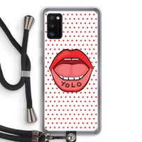 Yolo Denise: Samsung Galaxy A41 Transparant Hoesje met koord