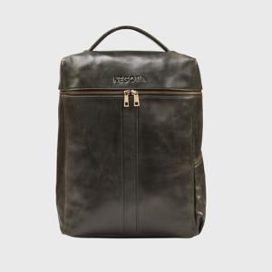 NEGOTIA Alpha Leren Travel Laptop Rugzak Leren rugtas 15.6 Zwart