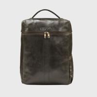 NEGOTIA Alpha Leren Travel Laptop Rugzak Leren rugtas 15.6 Zwart