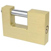 Brüder Mannesmann M41360 Hangslot 60 mm Gelijksluitend Goud Hangslot met profielcilinder