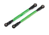 Toe links, front (TUBES green-anodized, 6061-T6 aluminum) (2) (TRX-8997G)