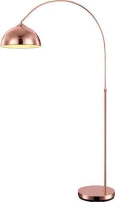 Staande lamp koper &apos;Newcastle&apos; vloerlamp 196cm