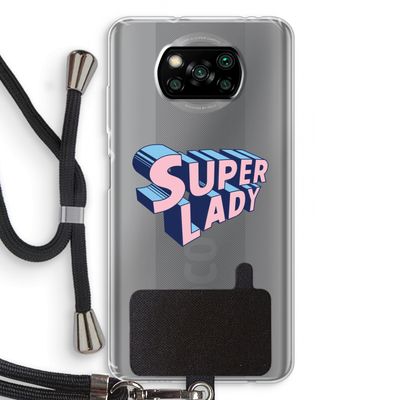 Superlady: Xiaomi Poco X3 NFC Transparant Hoesje met koord