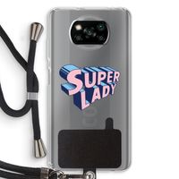 Superlady: Xiaomi Poco X3 NFC Transparant Hoesje met koord