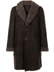 Gucci manteau en peau de mouton retournée - Marron