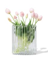 HEMA Vaas ⌀20x28cm glas ovaal transparant (transparant)