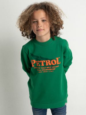 Petrol Industries Jongens logoartwork sweater Dark Green - 104