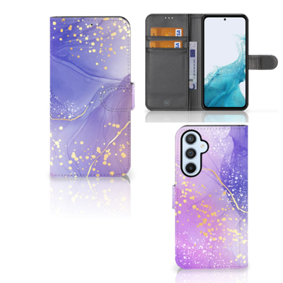Hoesje voor Samsung Galaxy A54 5G Watercolor Paars Hoesje voor Samsung Galaxy A54 5G Watercolor Paars