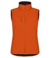 Clique 0200916 Classic Softshell Vest Lady - Diep Oranje - XS