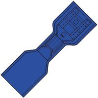 Waterdichte Föhnvlakstekerhuls 6,3x0,8 voor 1,5-2,5 mm2