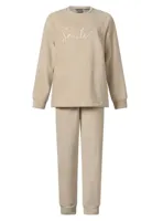 Fleece dames pyjama lange mouwen - Smile - Warme winter pyjama