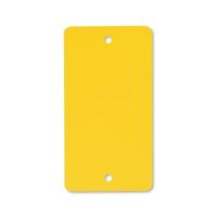 PVC labels 54x108 mm geel 2 gaten 1000st