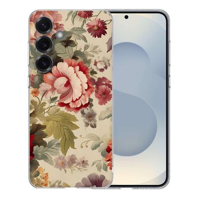 TPU Hoesje Samsung Galaxy S25 - Bloemen Backcover TPU Hoesje Samsung Galaxy S25 - Bloemen Backcover
