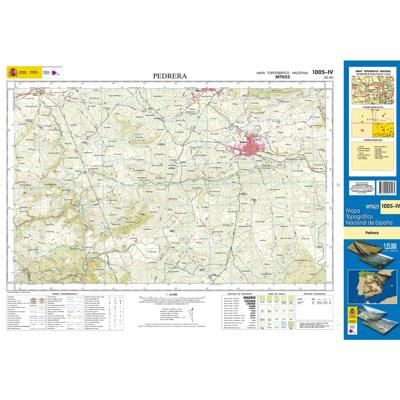 Topografische kaart 1005-IV Pedrera | CNIG - Instituto Geográfico Nacional1